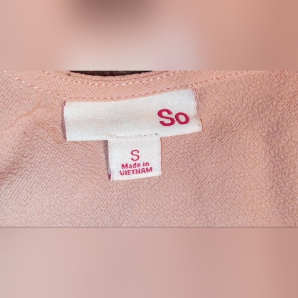 SO Brand Adjustable Boho Tank Top Core Base Layer Cami Sz Small Color Mauve Pink - Picture 3 of 4